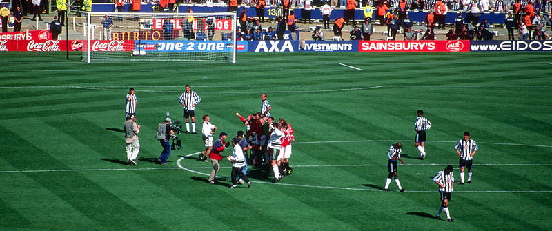 FA Cup Final Manchester United celebrate