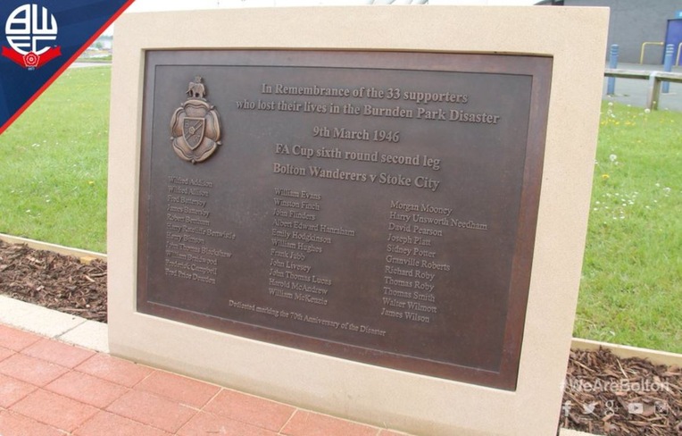 Burnden Park Stadium Disaster Memorial