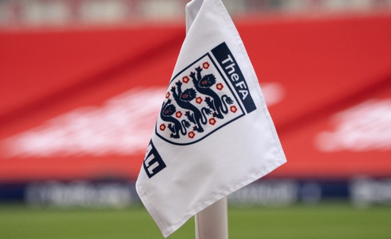 FA Flag on Pitch