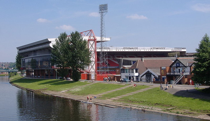 View from river Trent