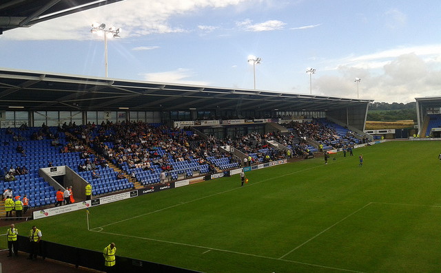 View of the stands