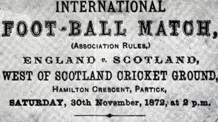 England v Scotland 1872