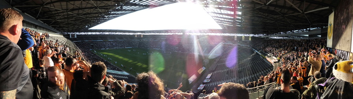 Panoramic view from stands