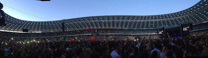 NSC Olimpiyskiy at a concert