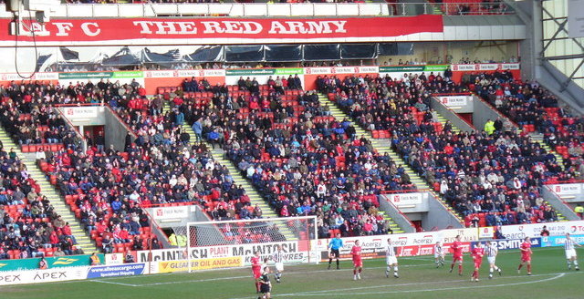 View of the stands