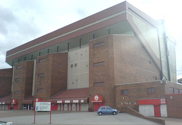 Exterior View of Pittodrie Stadium