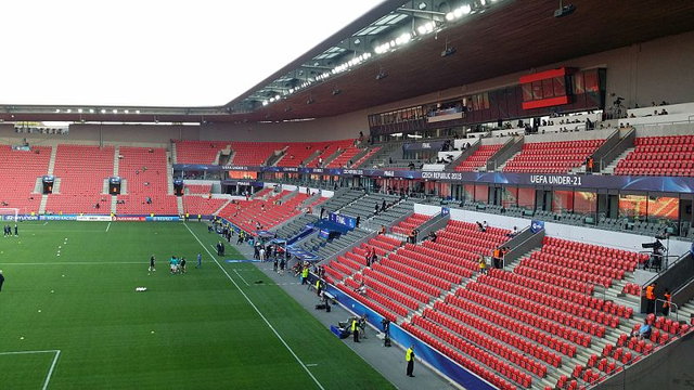 View Of Stands and Media Area