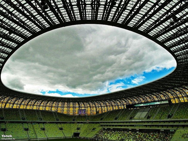 View Of Stadium Roof