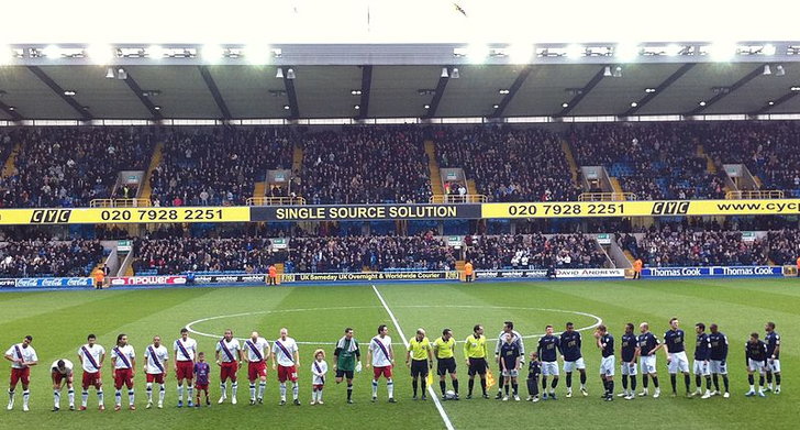 Millwall and Crystal Palace line up