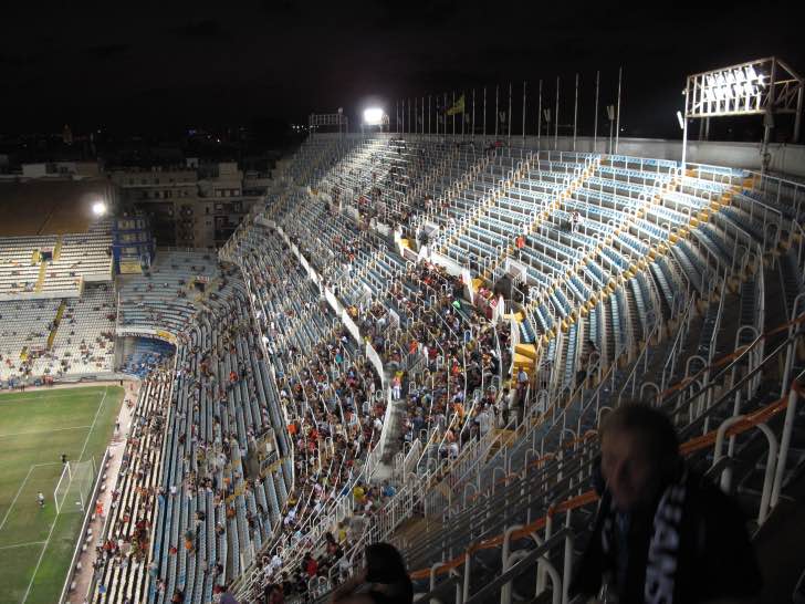 Corner Of A Stand At Night