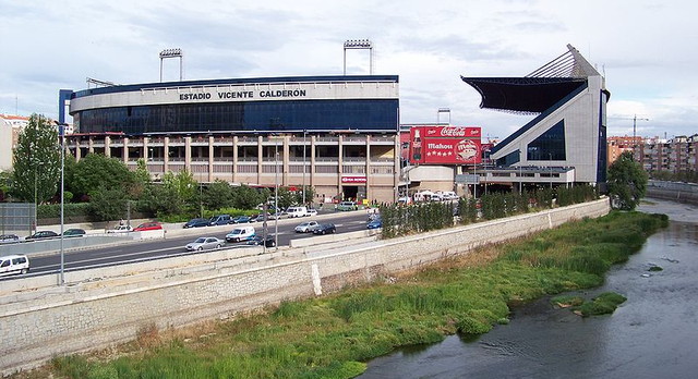 Vicente Calderón Viewed From River