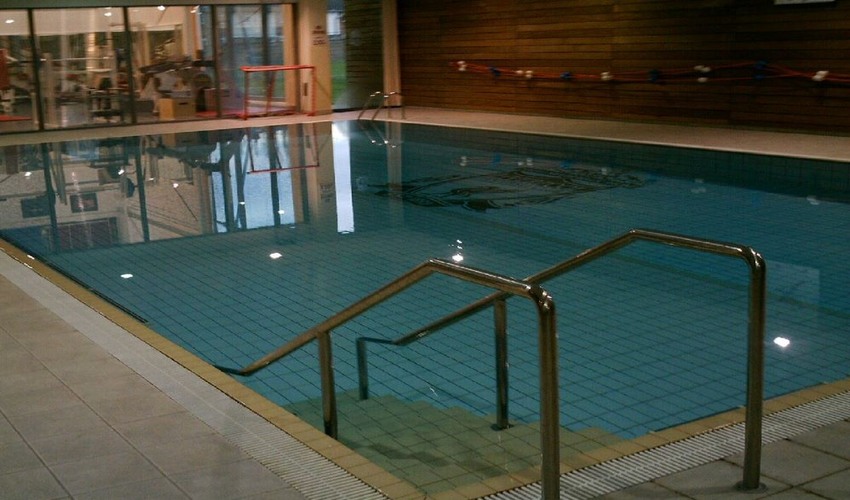 Indoor Swimming Pool Football Training