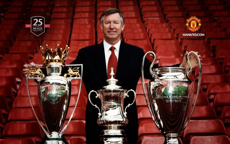 Man Utd Trophies with Alex Ferguson