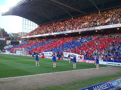 selhurst park cheerleaders by tunnel